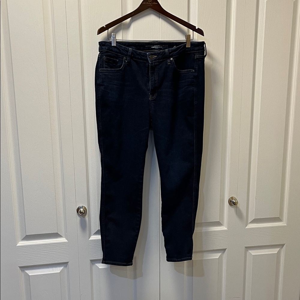 Chico's Define Me Denim Slim Leg Deep Indigo Ankle Jeans